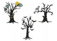 Stickdatei - Spooky Trees